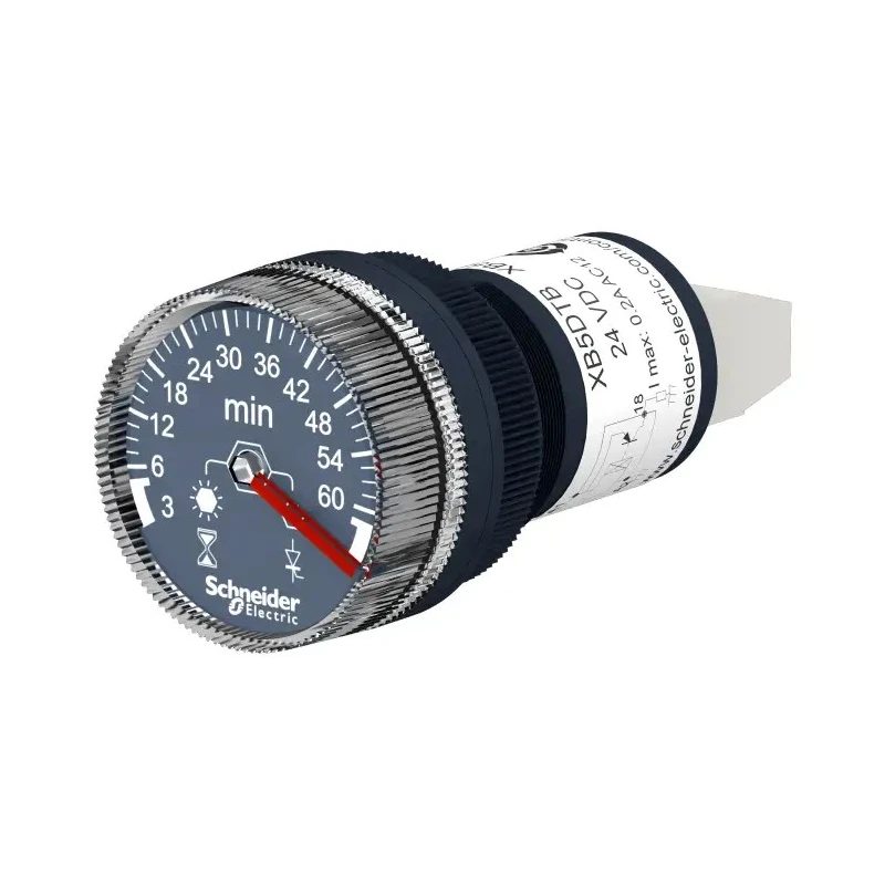 Crouzet Harmony XB5 Series Panel Timer Relay 100 to 240 V AC/DC, 3 to 60 Min, 1-Function XB5DTGM5