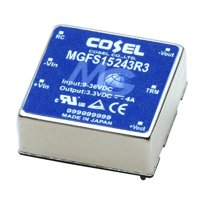 Cosel DC/DC Converter 12V DC Output 1.3 A, 48V DC Input, 36V Input, 15.6W PCB Mount, 6-Pin DIP, -40°C to 85°C MGS154812-R