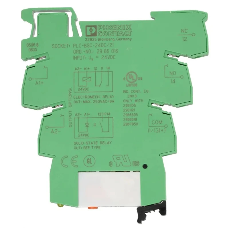 Phoenix Contact Electromechanical Interface Relay PLC-RSC- 24DC/21AU/MS, DIN Rail Mount, 24V DC Coil, SPDT Contact 2909655