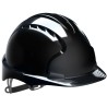 JSP Black Ventilated Adjustable Safety Helmet with High Performance Polyethylene Shell EVO2