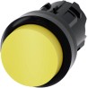 Siemens SIRIUS ACT Series Yellow Momentary Push Button Switch, 22 mm Cutout, IP69K, IP67, IP66 3SU1000-0BB30-0AA0