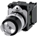 Siemens IP67, IP66, IP69 Key Switch, SPST, 10A 2-Way Ronis-Key 3SU1150-4BF11-1BA0