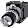 Siemens IP67, IP66, IP69 Key Switch, SPST, 10A 2-Way Ronis-Key 3SU1150-4BF11-1BA0
