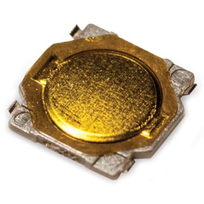 C & K Gold Tactile Switch Button SPST 50mA 12 V dc Surface Mount IP40 