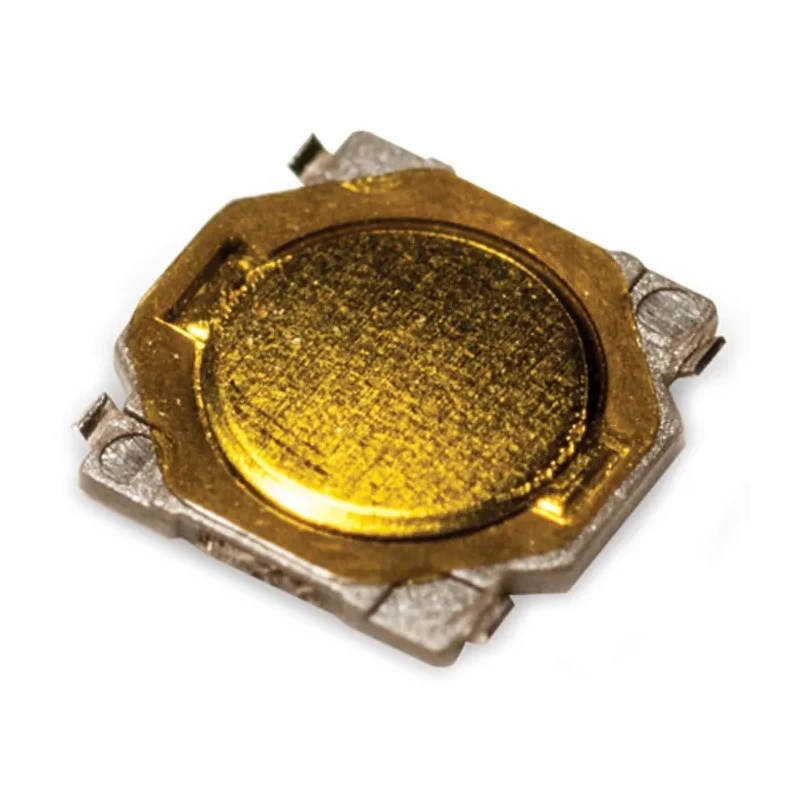 C & K Gold Tactile Switch Button SPST 50mA 12 V dc Surface Mount IP40 