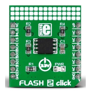 MikroElektronika Flash 2 Click Serial Flash Development Board for SST26VF064B MikroBus MIKROE-2267