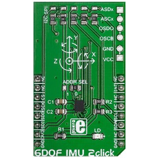MikroElektronika 6DOF IMU 2 Click Inertial Measurement Unit Sensor Development Tool with BMI160 MIKROE-2337