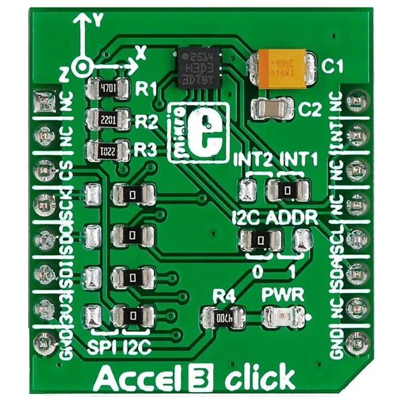 MikroElektronika Accel 3 Click Accelerometer Sensor MikroBus Click Board for H3LIS331DL MIKROE-2102