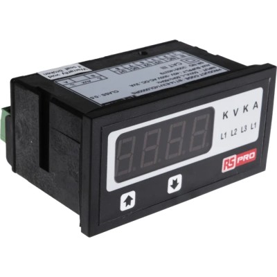 GILGEN Muller & Weigert Digital Voltmeter AC LED Display 4-Digits ±0.5 + 1 Digit % 43.5 mm Cutout Height 92 mm 136-5393