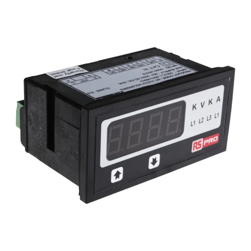 GILGEN Muller & Weigert Digital Voltmeter AC LED Display 4-Digits ±0.5 + 1 Digit % 43.5 mm Cutout Height 92 mm 136-5393
