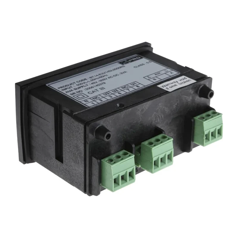 GILGEN Muller & Weigert Digital Voltmeter AC LED Display 4-Digits ±0.5 + 1 Digit % 43.5 mm Cutout Height 92 mm 136-5393