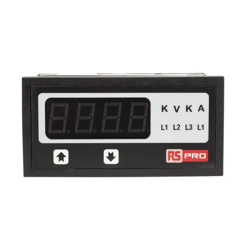 RS PRO Digital Ammeter 5 A AC, 43.5 mm x 92 mm, 0.5 % rdg + 1 Digits 136-5390