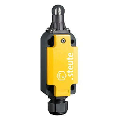 Steute Ex 98 Series Roller Plunger Limit Switch, 1 NO/1 NC Contact, IP66, Aluminium Housing, 500V AC, 4A 