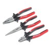 RS PRO 3-Piece Plier Set with Cutters, Long Nose Pliers, Combination Pliers, Overall Length 300 mm 136-6994