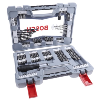 Bosch 105-Piece Twist Drill Bit Set for Masonry, HSS-G Material, 2 mm Min, 20 mm Max 2608P00236