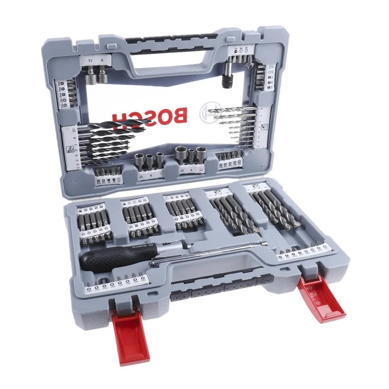 Bosch 105-Piece Twist Drill Bit Set for Masonry, HSS-G Material, 2 mm Min, 20 mm Max 2608P00236