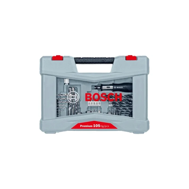 Bosch 105-Piece Twist Drill Bit Set for Masonry, HSS-G Material, 2 mm Min, 20 mm Max 2608P00236