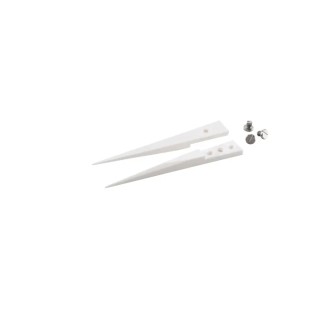 ideal-tek Zirconia Toughened Aluminium Tweezer Tips 50mm, Set of 5 A73MZ
