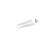 ideal-tek 45mm Zirconia Toughened Aluminium Fine, Curved ESD Safe Tweezer Tips A7MZ