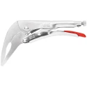 Knipex Mole Grips Long Nose Pliers 200mm Steel Bright Zinc Finish 41 44 200