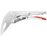 Knipex Mole Grips Long Nose Pliers 200mm Steel Bright Zinc Finish 41 44 200