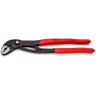 Knipex Cobra® QuickSet 1-Piece Water Pump Plier 300mm Overall Length 70mm Jaw Non-Slip PVC Handles 25 Position 87 21 300