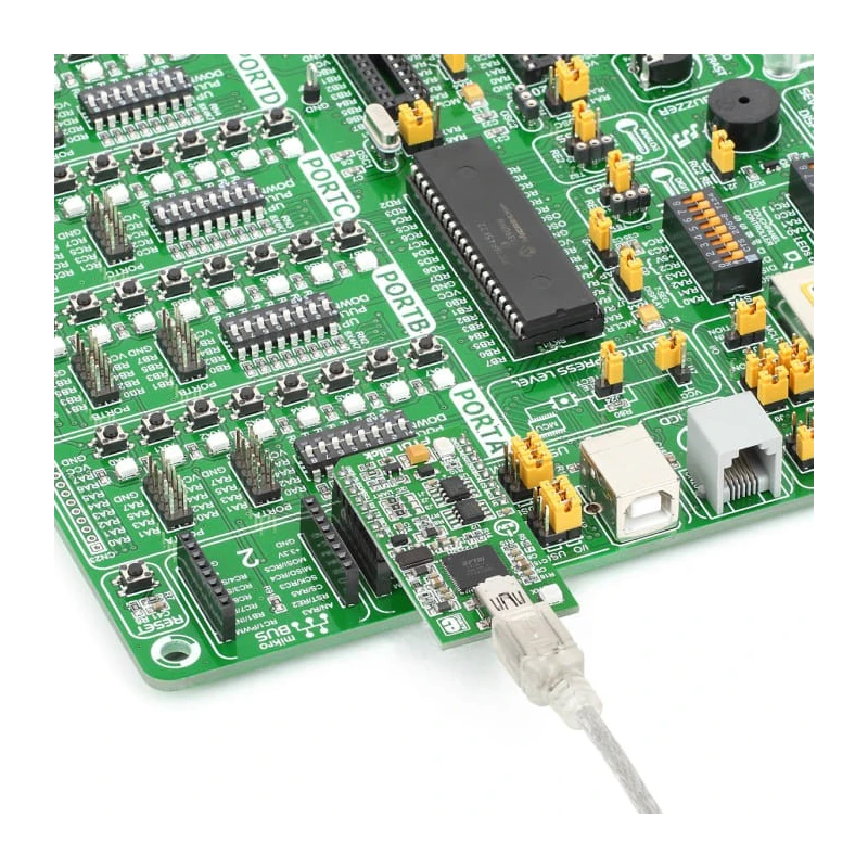 MikroElektronika Communication & Wireless Development Kit featuring FT2232H USB to UART/I2C/SPI Interface for MIKROE-1421