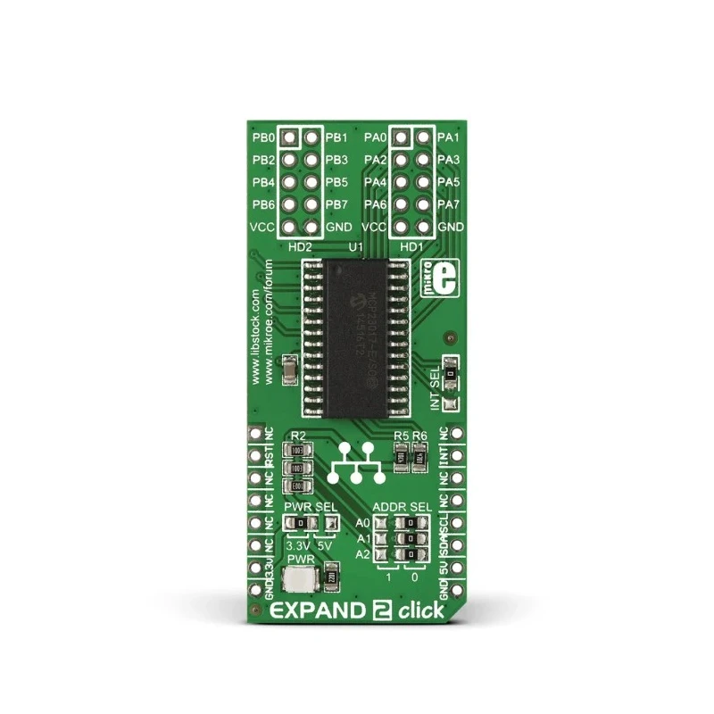 MikroElektronika Communication & Wireless Development Tool Expand 2 Click MCP23017 Development Kit for MikroBus MIKROE-1838