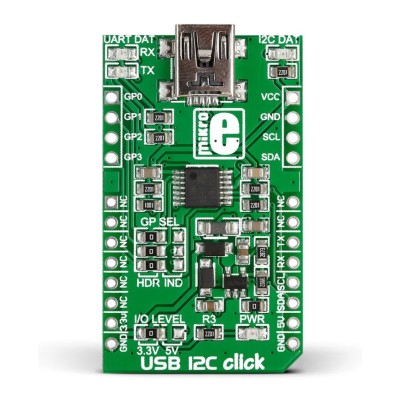 MikroElektronika USB I2C Click mikroBUS Communication and Wireless Development Kit MIKROE-1985