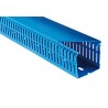 RS PRO Blue Open Slot Cable Trunking W100mm x D100mm x L2m Polyvinyl Chloride W100mm