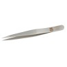 RS PRO 90mm Stainless Steel Flat Tweezer 136-9694