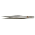 RS PRO 90mm Stainless Steel Flat Tweezer 136-9694
