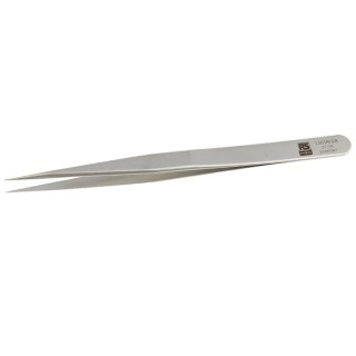 RS PRO Stainless Steel Very Sharp Tweezer 135mm 10mm Width Anti-Magnetic Anti-Acid Germany 136-9698