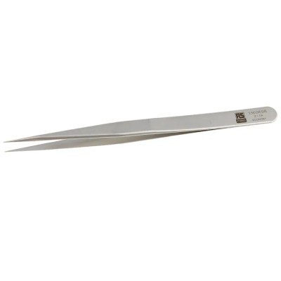 RS PRO Stainless Steel Very Sharp Tweezer 135mm 10mm Width Anti-Magnetic Anti-Acid Germany 136-9698