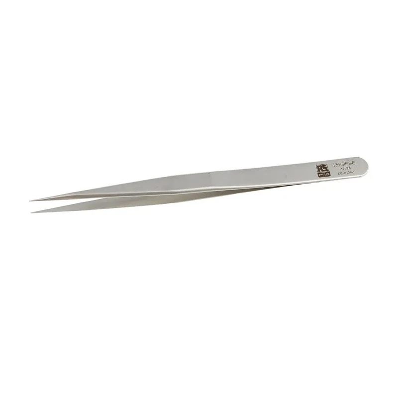 RS PRO Stainless Steel Very Sharp Tweezer 135mm 10mm Width Anti-Magnetic Anti-Acid Germany 136-9698