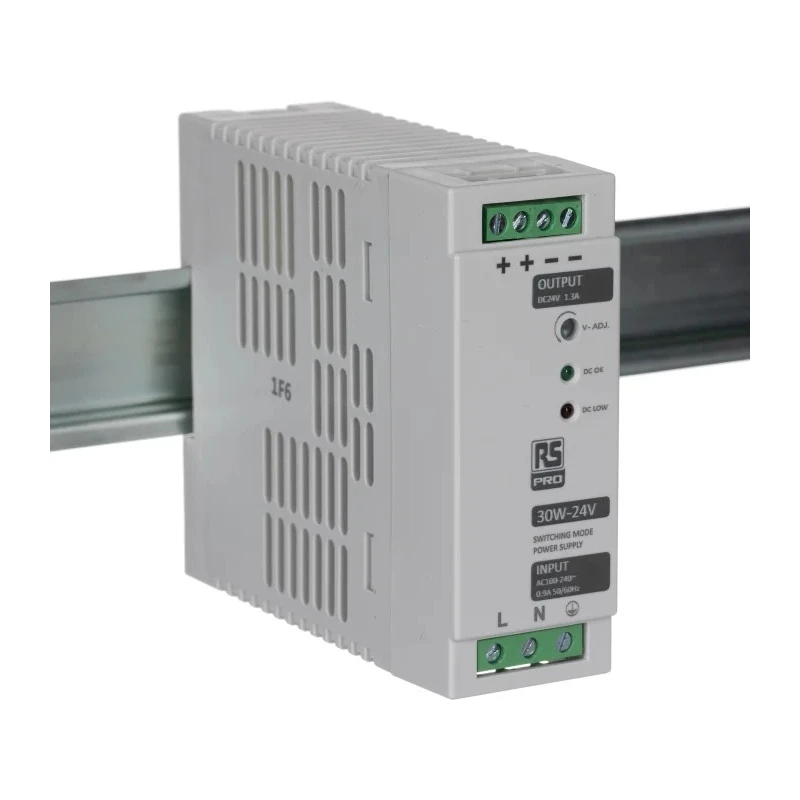 MEAN WELL RS PRO Switch Mode DIN Rail Power Supply 264V AC Input 24.5V DC 1.3A Output 30W 136-8308