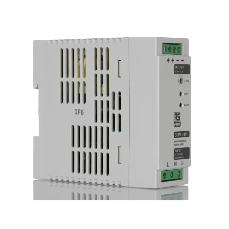 MEAN WELL RS PRO Switch Mode DIN Rail Power Supply 264V AC Input 24.5V DC 1.3A Output 30W 136-8308
