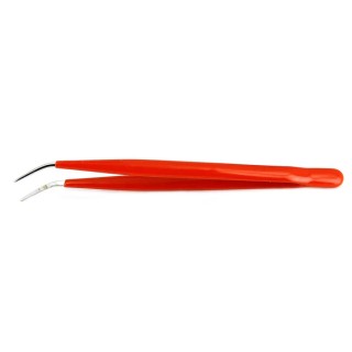 RS PRO 150mm Carbon Steel Serrated Tweezer 136-9812