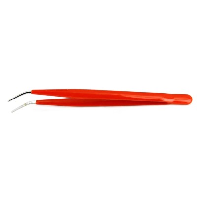 RS PRO 150mm Carbon Steel Serrated Tweezer 136-9812