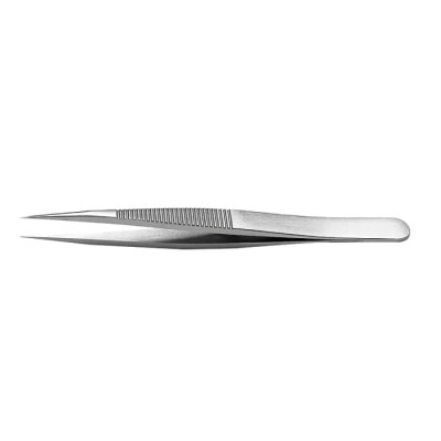 RS PRO 110mm Stainless Steel Strong Tweezer 136-9832