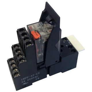 Hongfa Europe GMBH 4RM Series Electromechanical Interface Relay, DIN Rail Mount, 230V AC Coil, 4PDT, 5A 4RM-240A-5
