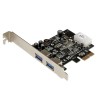 StarTech.com 2 Port PCIe USB 3.0 Card with UASP Support PEXUSB3S25