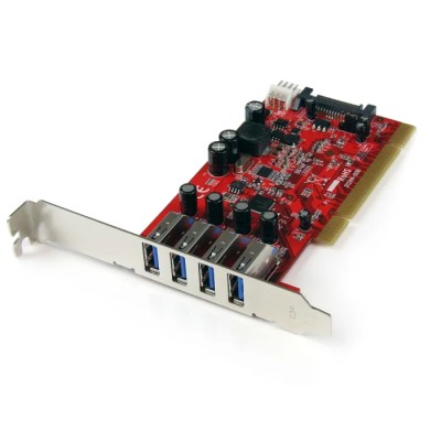 StarTech.com 4 Port USB PCI Card, USB 3.0, SuperSpeed, SATA Power Connector PCIUSB3S4