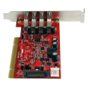 StarTech.com 4 Port USB PCI Card, USB 3.0, SuperSpeed, SATA Power Connector PCIUSB3S4