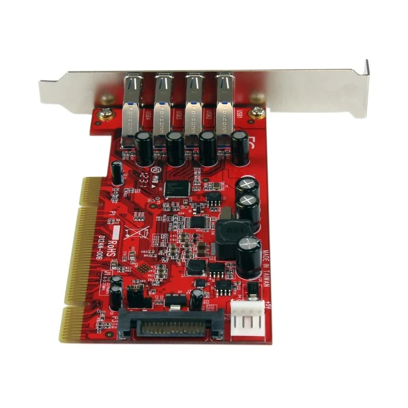 StarTech.com 4 Port USB PCI Card, USB 3.0, SuperSpeed, SATA Power Connector PCIUSB3S4