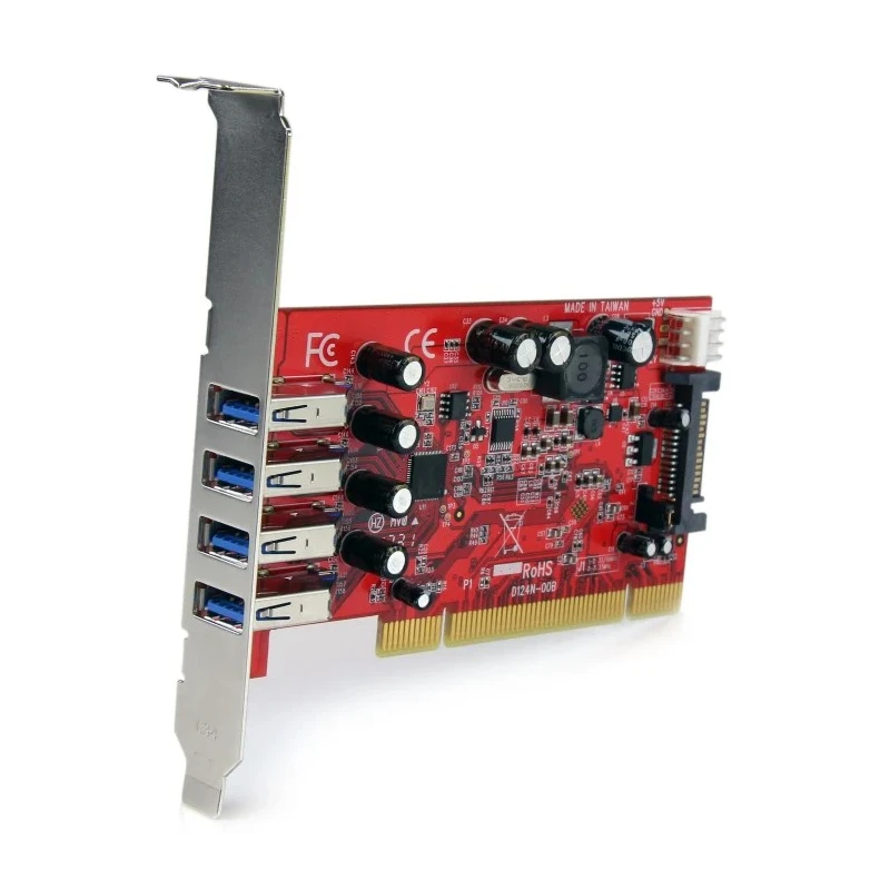 StarTech.com 4 Port USB PCI Card, USB 3.0, SuperSpeed, SATA Power Connector PCIUSB3S4