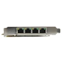 StarTech.com 4 Port PCIe RJ45 Gigabit PoE Network Card 1000Mbps 