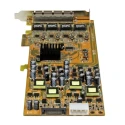 StarTech.com 4 Port PCIe RJ45 Gigabit PoE Network Card 1000Mbps 