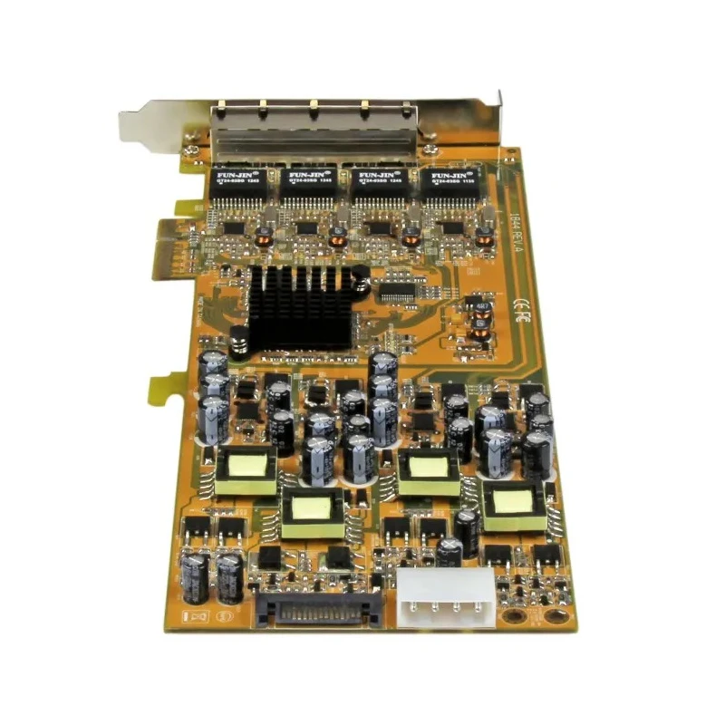 StarTech.com 4 Port PCIe RJ45 Gigabit PoE Network Card 1000Mbps 