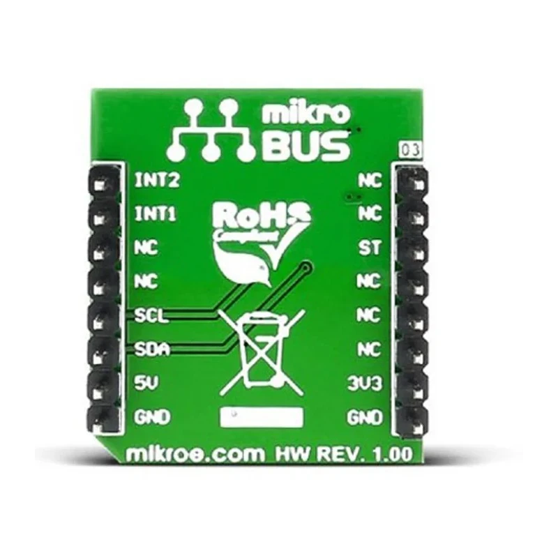 MikroElektronika Earthquake Click Vibration Sensor MikroBus Click Board with Omron DS7 Seismic Sensor MIKROE-2561